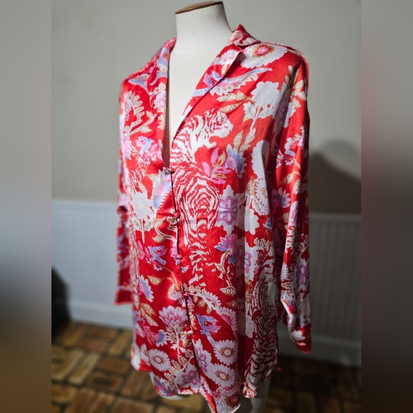 Free People Dreamy Days Pajama Top Small - Picture 2 of 5